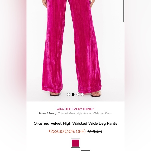 Nasty Gal velvet pants - Picture 3 of 5